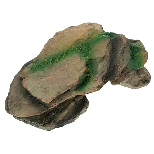 Produktbild: Happyyami Schildkröten-Terrasse Gerbschutz für Reptilien Schildkrötenhaut Spinnenunterkunft Terrarium für schildkröten schildkröte Terrarium Kletterloch für Reptilien Spinnenversteck Harz