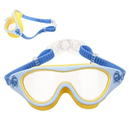 Produktbild: Happyyami Schwimmbrille Für Junge Mädchen Wasserfeste Und Beschlagfreie Taucherbrille Mit Strapazierfähigem Band Für Jungen Und Mädchen Jahre Und Älter Im Trendigen Cartoon-design