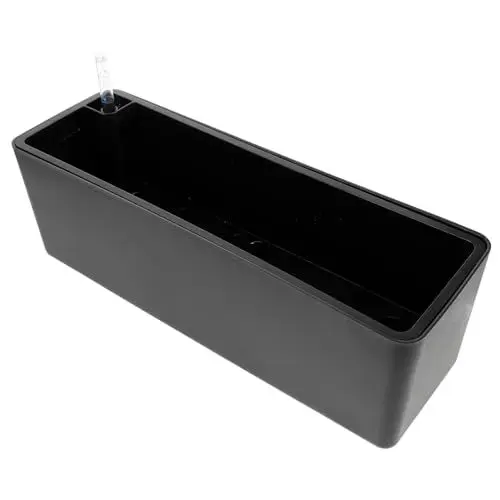 Produktbild: Happyyami Selbstbewässernder Pflanztopf Drainage Quadratischer Behälter Wasserstandsanzeige Robust Und Stabil Für Den Balkon