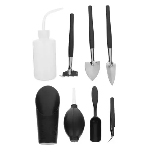 Produktbild: Happyyami Set 8tlg Gartenwerkzeug Gartenkellen Handwerkzeug Grabwerkzeug Für Sämaschine Gartenhandspaten Gartenlöffel Blumentopfwerkzeug Werkzeuge Für Sukkulenten Saftiges Pflanzwerkzeug Pp