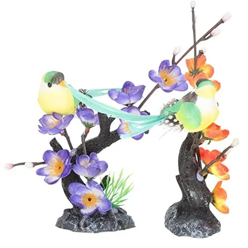Produktbild: Happyyami Sushi Dekoration Gras Künstliche Kirsche Pflaumenblüte Sashimi Sushi Teller Tischdekoration Sashimi Sushi Teller Blumengesteck Für Fotorequisite 2 STK Japanische Deko