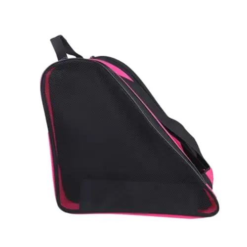 Produktbild: Happyyami Triangeltasche Zum Rollschuhlaufen Tasche Für Rollschuhe Skate-Tasche Tasche Für Rollschuhschuhe Aufbewahrungsbehälter Für Rollschuhe Kindertasche Zum Rollschuhlaufen Rosa
