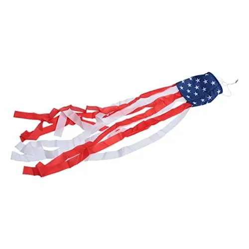 Produktbild: Happyyami US Flagge Kinder Drachen Garten Windsack Gartendekor Flagge Ornament Banner Zeichen Halloween Kind Flagge Amerikanische Flagge