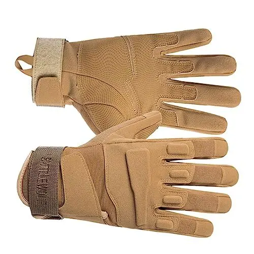 Produktbild: Happyyami Vollfinger Outdoor Bergsteigerhandschuhe Für Männer Und Frauen rutschfeste Trainingshandschuhe Sandfarbe M Ideal Für Radfahren Und Sportliche Aktivitäten Vielseitig