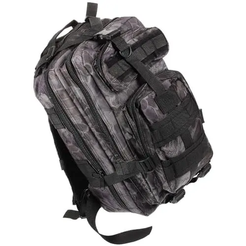 Produktbild: Happyyami Wanderrucksack Bergsteigertasche Jagdrucksack Campingrucksack Für Damen Und Herren Wasserdichte Campingtasche Schwarz