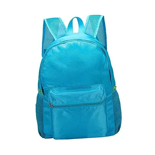 Produktbild: Happyyami Wasserdichter Reiserucksack Campingrucksack für Männer große Schultasche wanderrucksäcke einfarbiger Wanderrucksack Rucksack mit Rautenmuster zum Wandern Laptop Netztasche Mann