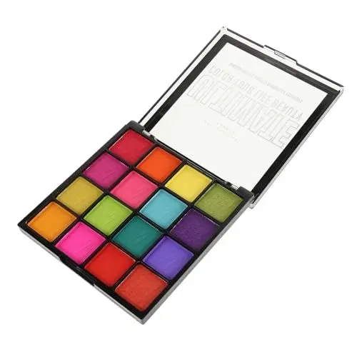 Produktbild: Happyyami Wasserfester Lidschatten Farben Palette Glitzer-lidschatten Und Make-up-palette Für Augen-make-up Gesichtsbemalungspalette Und Körperbemalungspalette Für Halloween Festivals Und