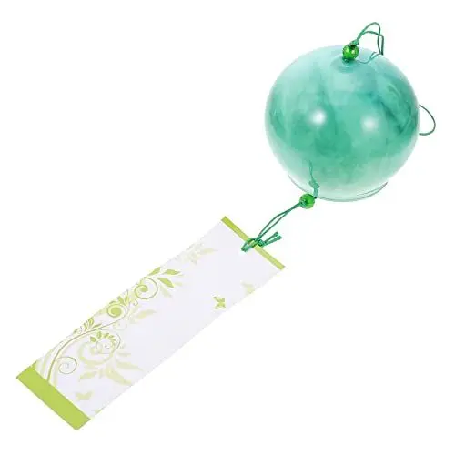 Produktbild: Happyyami Windspiel Aus Marmor Japanische Windglocken Japanisches Glockenspiel Japanische Windspiele Große Windspiele Windspiel Für Garten Blumenwindglocke Kind Marmorierung Glas Handy