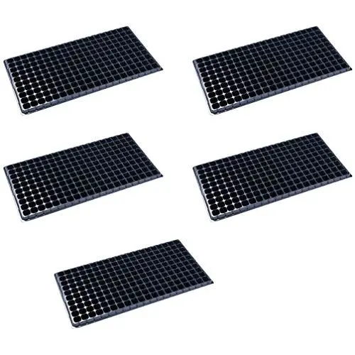 Produktbild: Happyyami Zimmerpflanzen 5Pack 200 Zells?mling Starterschale Gartenarbeit Keimung Tablett Starter Kit Kunststoffschale Kindergarten T? Wiederverwendbare Propagatoranlage Grow Bit Kit Sukkulenten