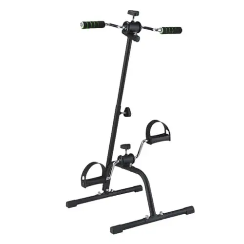 Produktbild: Happyyami mini bike mini fahrrad statisches Heimtrainer älterer Beinpedaltrainer Fahrräder heimtrainer fahrrad Fahrradstepper mit Handlauf Rehabilitationsfahrrad Reiten Trainingswagen