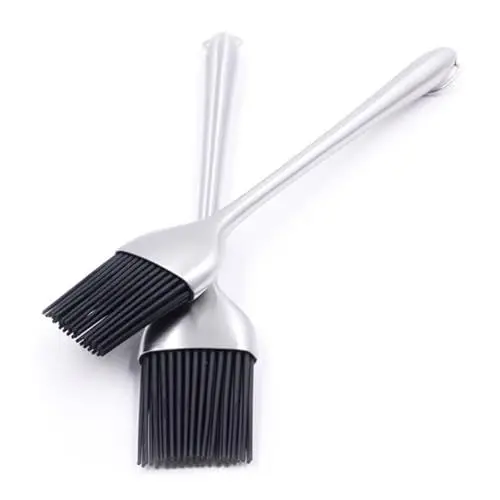Produktbild: Happyyami werkzeug Silikonbürste Bastelpinsel Grillölbürste grillfleischbürste Barbecue-Sauce-Pinsel handhaben Ölpinsel Barbecue Soße Grillbürste