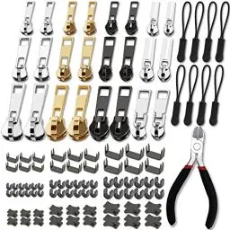 Produktbild: Haraqi 105 Stück Reißverschluss Reparatur Set,Reisverschlussreparaturset Zipper, Zipper, Ersatz Reissverschluss Zipper, Reißverschluss Reparaturset Zipper, Reißverschluss (3 Größen: #3/5/8)
