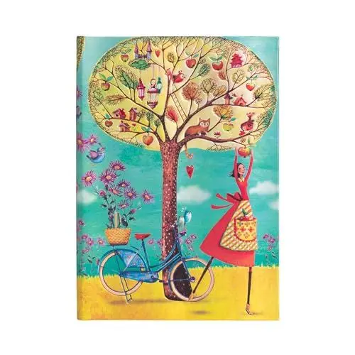 Produktbild: Hardcover Notizbuch Herbstäpfel Midi Liniert: Hardcover, 120 gsm, ribbon marker, pouch, elastic closure (Mila Marquis Collection)