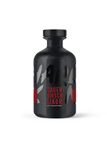 Produktbild: Hardkorn Sauerkirschlikör by Sophia Thomalla | 500ml Einzelflasche | 15% Vol. | Beachfeeling im Glas | Hardkorn x Sauerkirsche