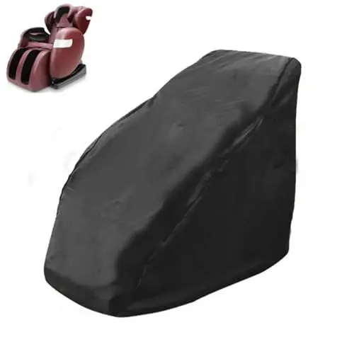 Produktbild: hardtry Ganzkörper Shiatsu Massagesesselbezug,Zero Gravity Bezug für Massagesessel Universell Wasserdichter Kratzfeste SchutzhüLle Abdeckung für Massagesessel Loungesessel(Black,Medium)