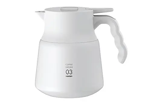 Produktbild: HARIO Insulated Stainless Steel Server V60 Isolierter Edelstahl-Servierer, 18/10 Stahl, 600 milliliters, Weiß