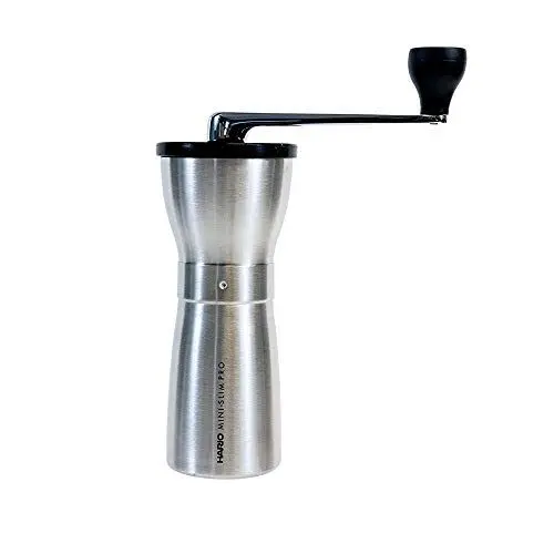 Produktbild: Hario MMSP-1-HSV Keramik Kaffeemühle, Silikon, Stahlfarben