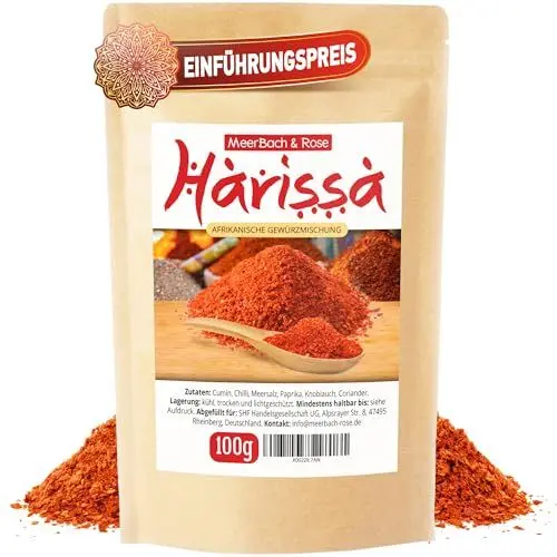Produktbild: Harissa Gewürzmischung 100g, Harissa Pulver, das Kult - Gewürz aus der orientalischen und nordafrikanischen Küche