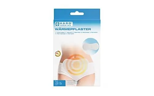 Produktbild: Haro medical care Wärme-Pflaster Bauch 22 x 9,5 cm 1 Stück, ideal für den unteren Bauchbereich, wirksame Linderung bei Muskel-Regelschmerzen, steifen Gelenken, Zerrungen, Verstauchungen, 8 h Wärme