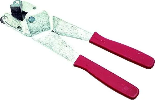 Produktbild: Haromac Fliesenschneid und Brechzange Easy, 210 mm mit auswechselbarem Hartmetall-Rädchen, T-Brechwinkel und Kunststoffgriffe, 01302310SB