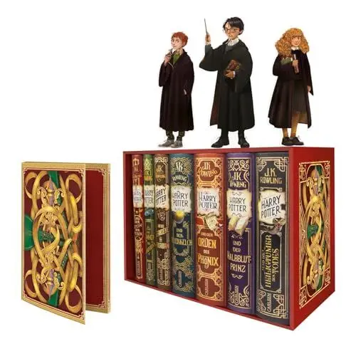Produktbild: Harry Potter: Band 1-7 im Schuber – mit exklusivem Extra! (Harry Potter): Alle Bücher des modernen Kinderbuch-Klassikers ab 10 Jahren für Zauberlehrlinge und Fans der magischen Hogwarts-Welt
