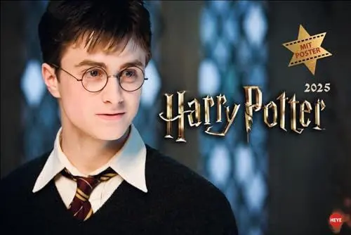 Produktbild: Harry Potter Broschur XL Kalender 2025: Wandkalender mit fesselnden Filmszenen aus den Harry Potter-Filmen. Broschürenkalender 2025 mit Poster zum Heraustrennen. (Kino-Entertainment Kalender Heye)
