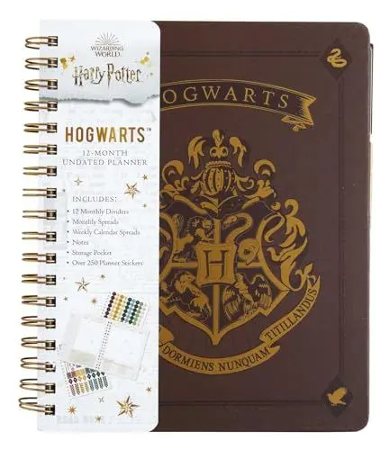 Produktbild: Harry Potter: Hogwarts 12-Month Undated Planner: (Harry Potter School Planner School, Harry Potter Gift, Harry Potter Stationery, Undated Planner)
