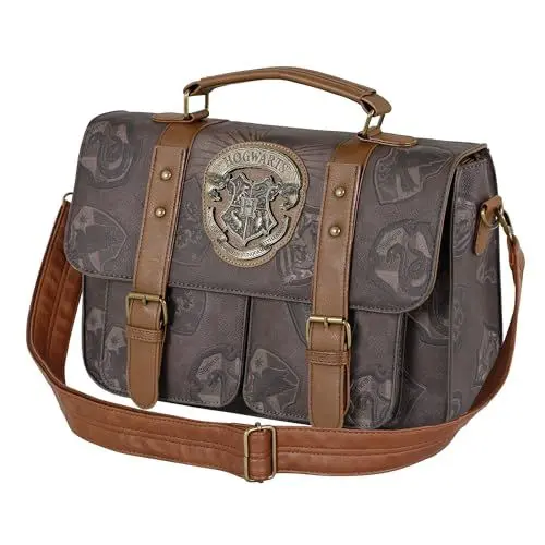 Produktbild: Harry Potter Pride-Große Satchel Umhängetasche, Braun, 35,5 x 27 cm