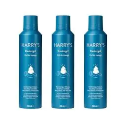 Produktbild: Harry's Schäumendes Rasiergel - Rasiergel mit Aloe Vera angereichterter Formel - 3er-Pack (200ml), Rasiergel, Schaum zum rasieren
