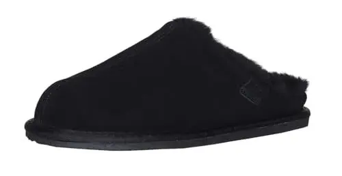 Produktbild: Harrys-Collection Damen Hausschuh Pantoffel aus Lammfell in 3 Farben, Farben:schwarz, Schuhgröße:40