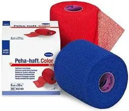 Produktbild: HARTMANN 9324742 Peha-Haft Color Kohäsive Elastische Fixierbinde, Blau, 8cm x 20m