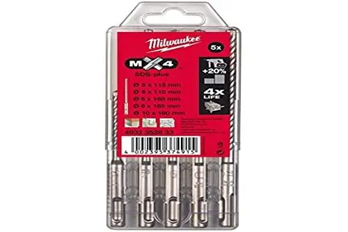 Produktbild: Hartmetall-Hammerbohrer-Satz 5-10 mm MILWAUKEE