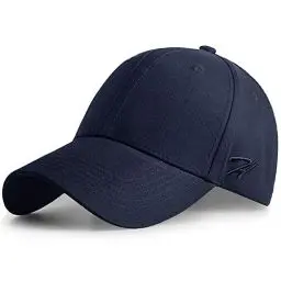 Produktbild: HASAGEI Baseball Cap Herren Damen Basecap Baseball Kappe Reine Farbe Baseboard Baseballkappe Cotton Cap für Tennis Golf Reisen (Blau)