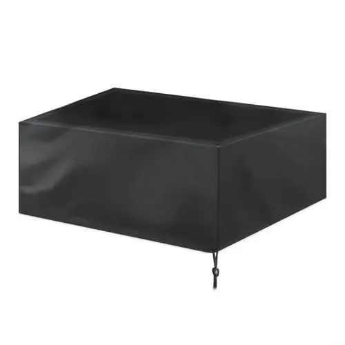 Produktbild: Hasaller Pool-Tischabdeckung, Oxford-Stoff, wasser- und staubdicht, Oxford-Stoff, Möbelabdeckung mit Kordelzug (287 x 155 x 82 cm)