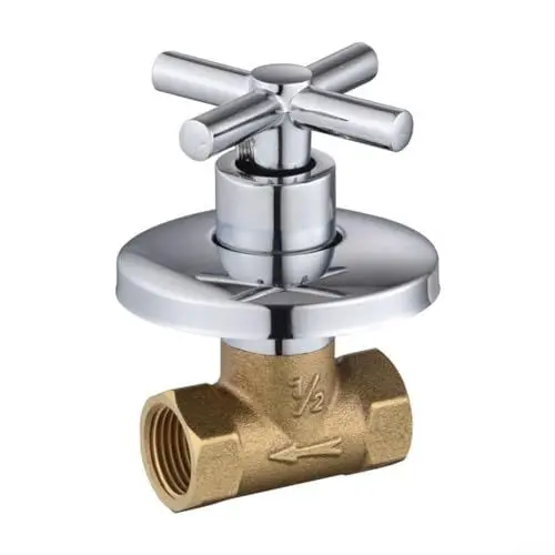Produktbild: Hasaller Schnellöffnendes Ventil, Kupfer-Keramik, schnell zu öffnender DrainCore-Solarschalter, Leitungswasser, verdecktes Hauptventil, Wasserrohr-Zubehör (1,27 cm)