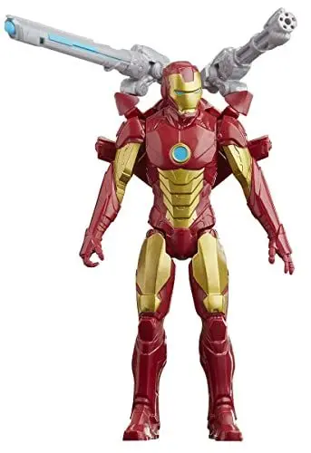 Produktbild: Hasbro E7380 Marvel Avengers Titan Hero Serie Blast Gear Iron Man, 30 cm große Figur, mit Starter, 2 Accessoires und Projektil, ab 4 Jahren