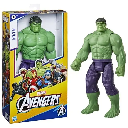 Produktbild: Hasbro E7475 Marvel Avengers Titan Hero Series Blast Gear Deluxe Hulk ActionFigur, 30 cm Spielzeug, inspiriert von Marvel Comics, für Kinder ab 4 Jahren