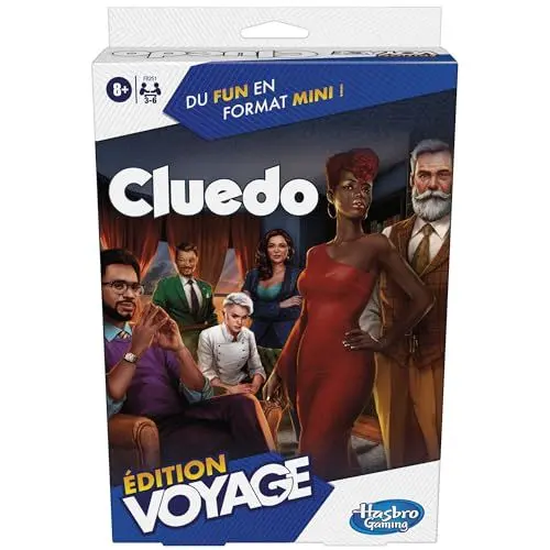 Produktbild: Hasbro Gaming Cluedo Reise-Edition, Gesellschaftsspiel für 3 bis 6 Spieler, Reisespiele, ab 8 Jahren, Mädchen und Jungen, perfekt für den Sommer