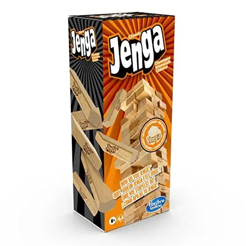Produktbild: Hasbro Gaming Jenga Spiel, das Originale Partyspiel mit Holzklötzen