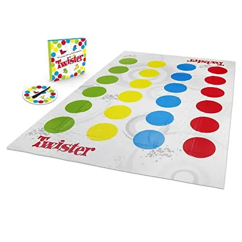 Produktbild: Hasbro Gaming Twister Partyspiel für Familien und Kinder, Twister Spiel ab 6 Jahren, kultiges Spiel für drinnen und draußen