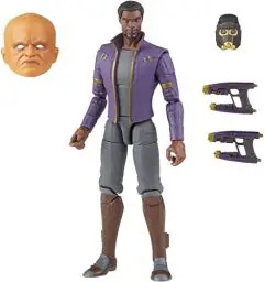 Produktbild: Hasbro Marvel Legends Series 15 cm große T'Challa Star-Lord Action-Figur, Premium-Design, 1 Figur, 3 Accessoires und Build-A-Figure Element
