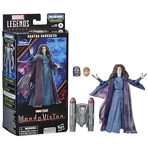 Produktbild: Hasbro Marvel Legends Series Agatha Harkness, 15 cm große WandaVision Action-Figur aus der Marvel Legends Series