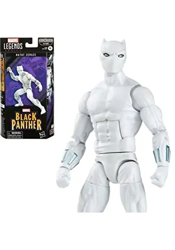 Produktbild: Marvel Hasbro Legends Series Black Panther, 15 cm große Hatut Zeraze Action-Figur, 6 Accessoires, 1 Build-A-Figure Element