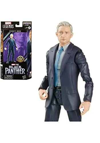 Produktbild: Marvel Hasbro Legends Series Black Panther Legacy Collection 15 cm große Everett Ross Figur, Accessoire, 3 Build-A-Figure Teile, Multi, F6844