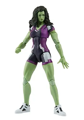Produktbild: Hasbro Marvel Legends Series MCU Disney Plus She-Hulk, 15 cm große Action-Figur, 2 Accessoires, 1 Build-A-Figure Element, F3854, Multi