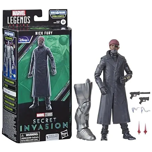 Produktbild: Hasbro Marvel Legends Series Nick Fury, 15 cm große Secret Invasion Marvel Legends Action-Figur