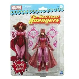 Produktbild: Universo Marvel Hasbro Marvel Legends Series Scarlet Witch, Retroverpackung, 15 cm große Action-Figur, 4 Accessoires, F5884, Multi