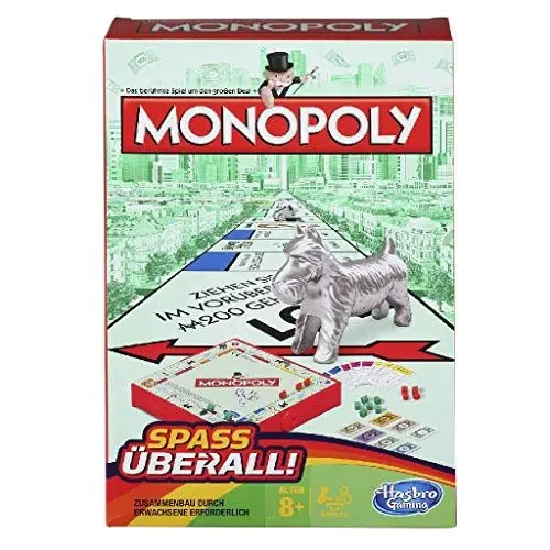 Produktbild: Hasbro Monopoly B1002100 - Monopoly Kompakt Reisespiel