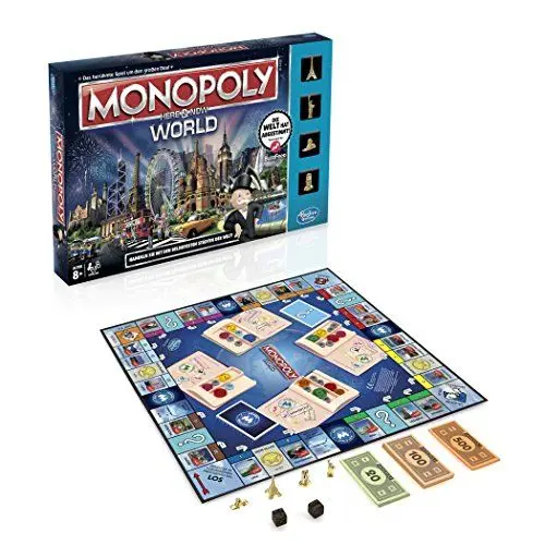 Produktbild: Hasbro Spiele B2348100 - Monopoly World, Familienspiel