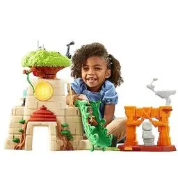 Produktbild: Star Wars Tenoo Jedi-Tempel, 50,5 cm cm hohes Spielset mit Lichtern und Geräuschen, 2 Action-Figuren, Vorschulspielzeug ab 3 Jahren